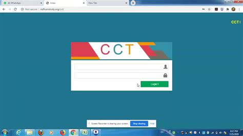 cct log in.
